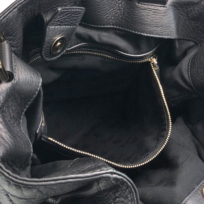 GUCCI Horse Bit Handbag Black 269943 Vintage wj5bxw