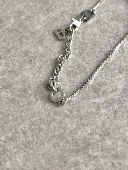 Christian Dior Logo Bracelet Silver Vintage 8dz8ti