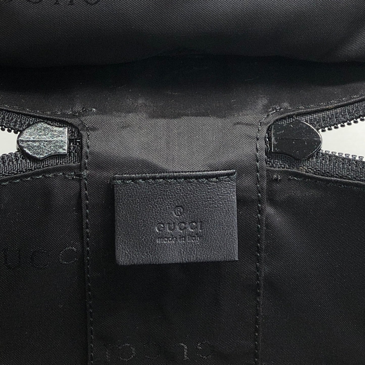 GUCCI GG Canvas Small Handbag Vanity bag Black Vintage ddp5pe