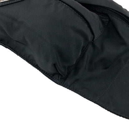 PRADA Tessuto Triangle Logo Sling bag Black Vintage hpnycc