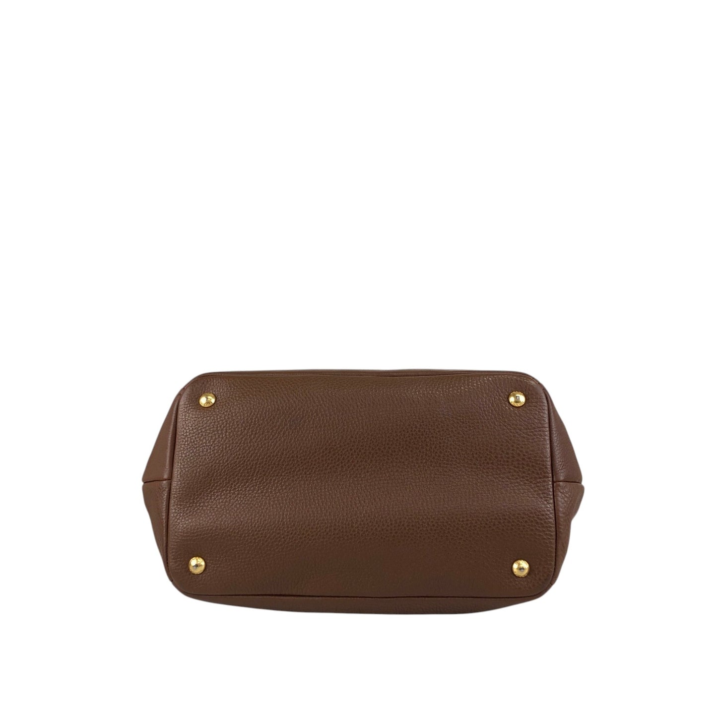 PRADA Logo Two-way Handbag Shoulder bag Brown Vintage avpisn