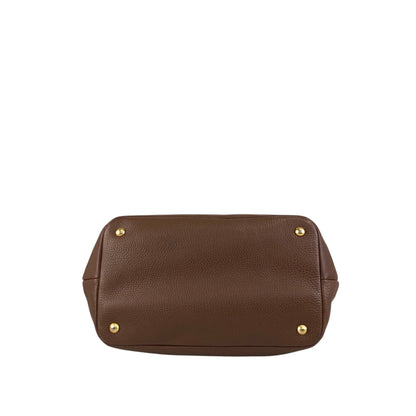 PRADA Logo Two-way Handbag Shoulder bag Brown Vintage avpisn