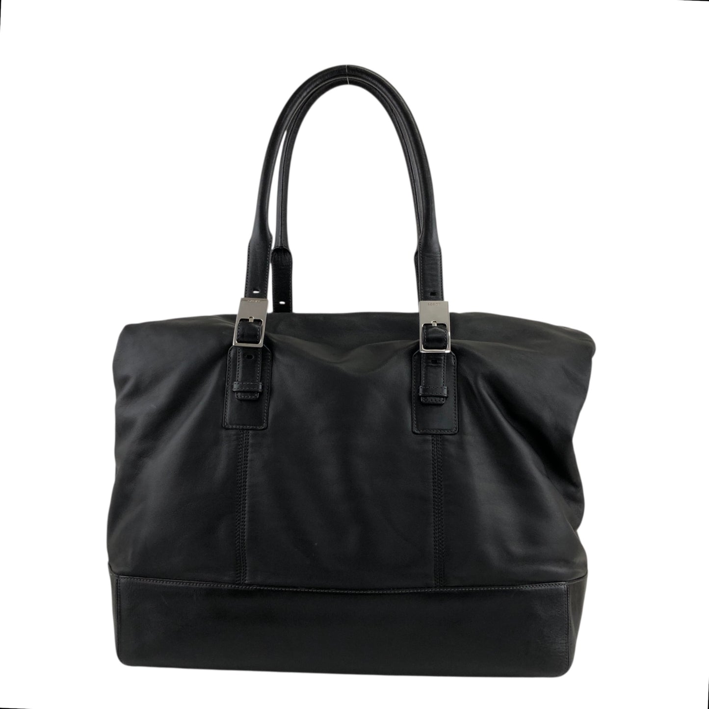 LOEWE Logo Handbag Black Vintage cs6yj7