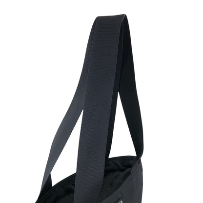 PRADA Tessuto Triangle Logo Handbag Totebag Black Vintage ij43tr