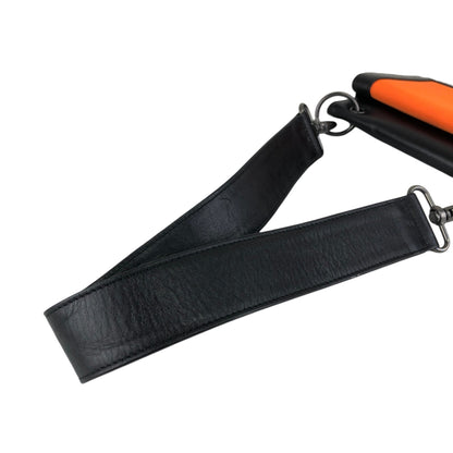 GIVENCHY Logo Shoulder bag Black×Orange Vintage ahpuhk