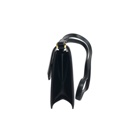 GUCCI GG Logo Shoulder bag Black Vintage ha84zp