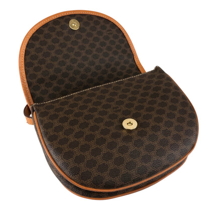 CELINE Macadam Blason Shoulder bag Brown Vintage n6642d