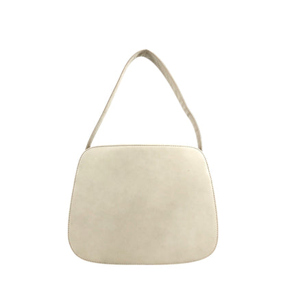 PRADA Logo Embossed Small Handbag Ivory Vintage e3ygvn