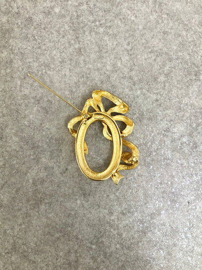 Christian Dior Brooch Gold Vintage 27kygr