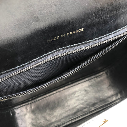CELINE 馬車皮革斜背包 黑色 復古 whhjwf 