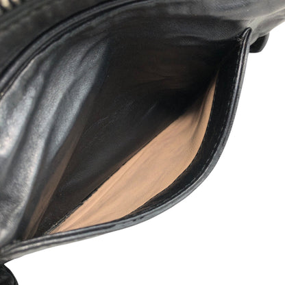 PRADA Buckle Shoulder bag Black Vintage cdnxfz