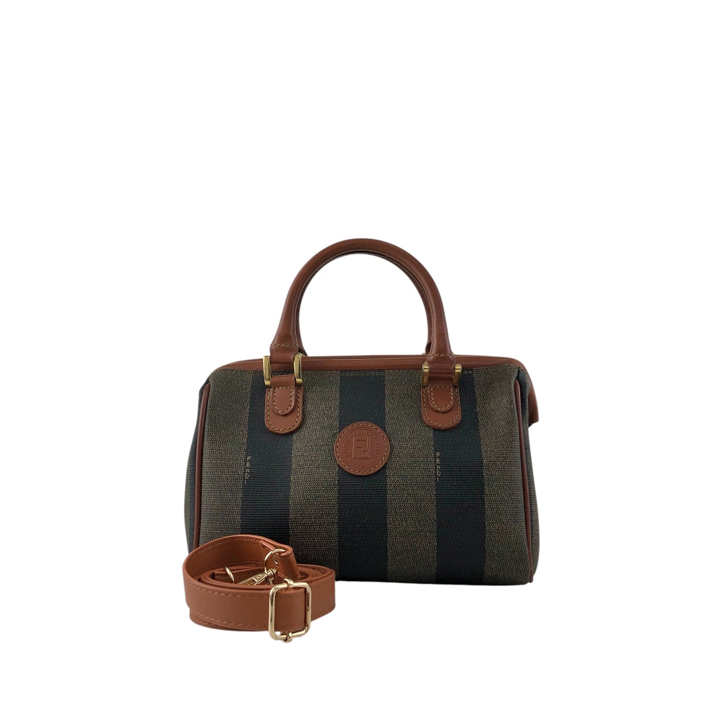 FENDI Pecan Two-way Small Boston bag Shoulder bag Brown Vintage sd4x4i