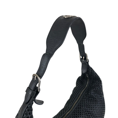 Christian Dior CD Logo Shoulder bag Hobobag Black Vintage psjdu3