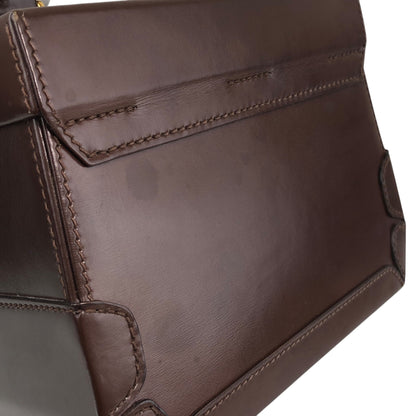 GUCCI Handbag Vanity bag Brown Vintage kj32bu