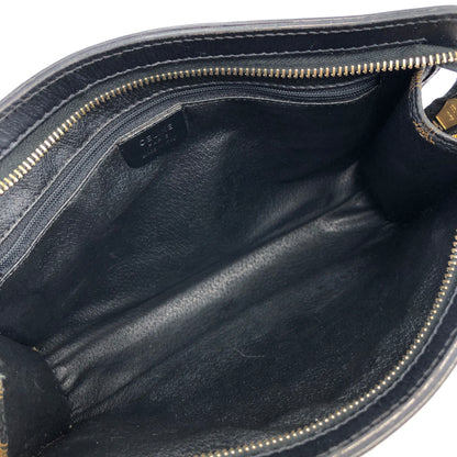 CELINE Macadam Clutch bag Black Vintage 82eut6