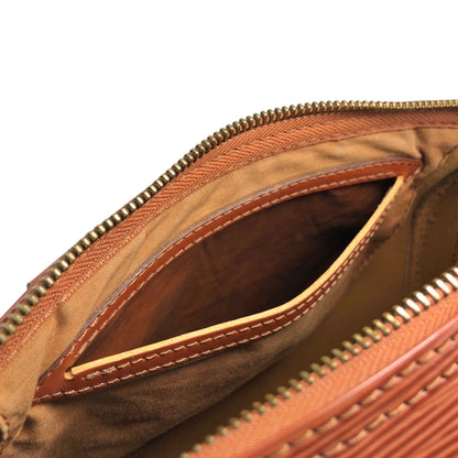 LOUIS VUITTON Epi Small Boston bag Handbag Brown Vintage 4i3rer