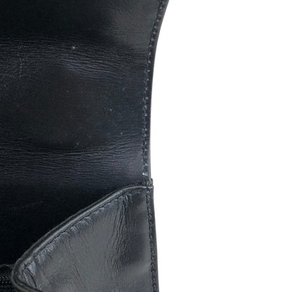 Salvatore Ferragamo Gancini Two-way Handbag Shoulder bag Black Vintage eddc85