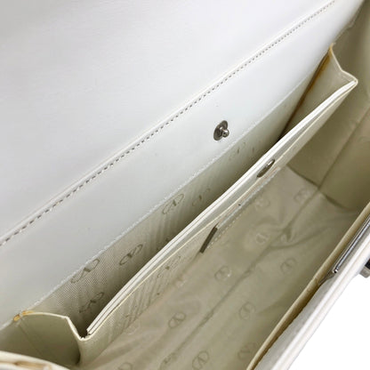 VALENTINO GARAVANI Logo Handbag White Vintage rfwnhz