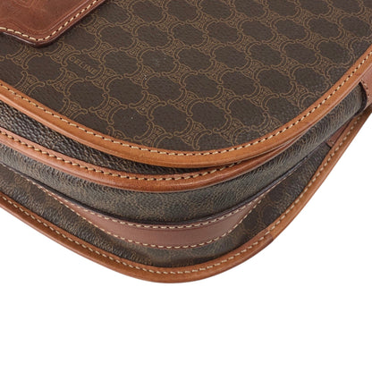 CELINE Macadam Blason Shoulder bag Brown Vintage 23vr8y