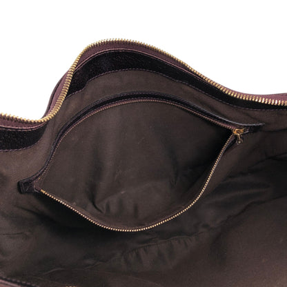 GUCCI Logo Shoulder bag Bordeaux Vintage wjm7n2