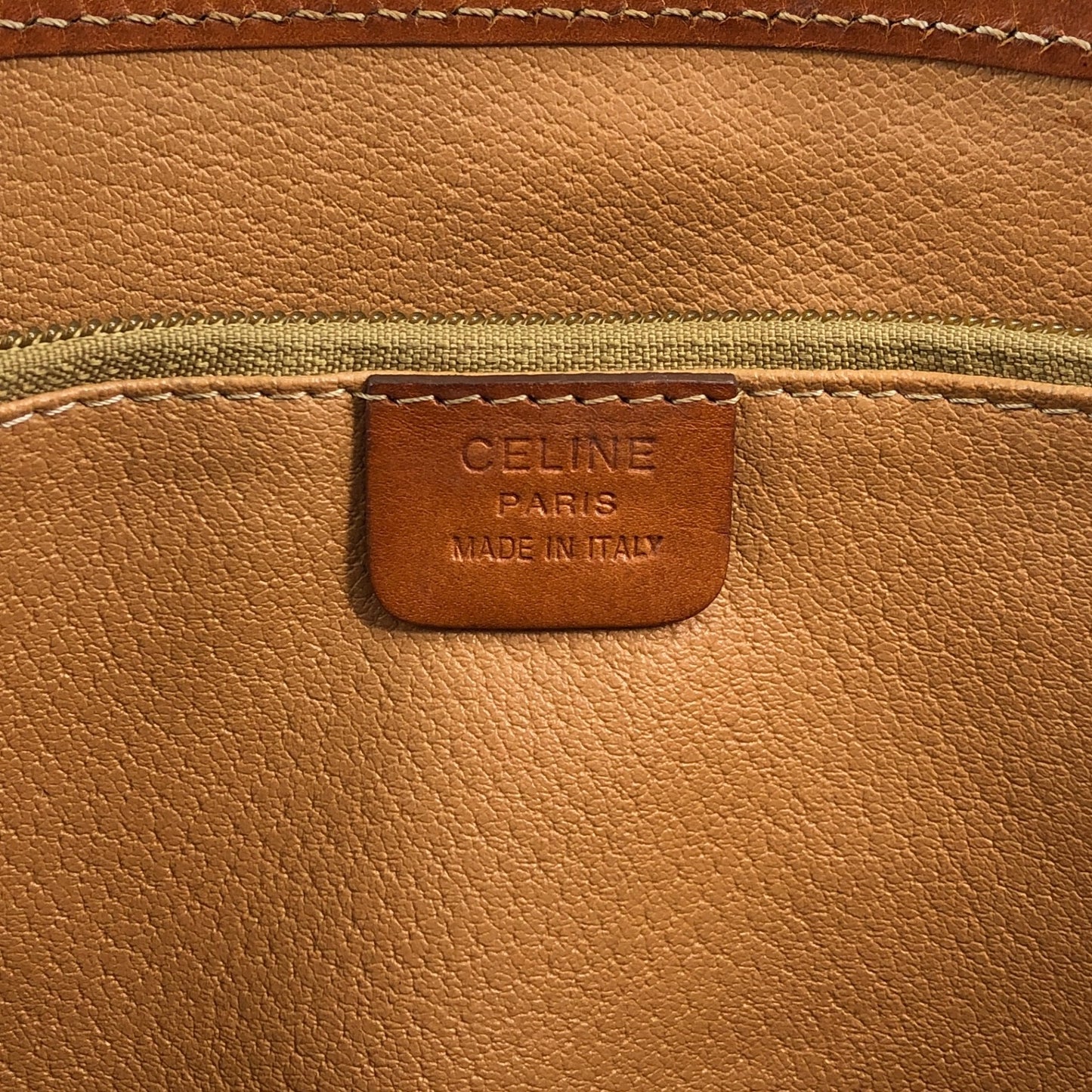 CELINE Macadam Blason Handbag Totebag Brown Vintage rfx5gg