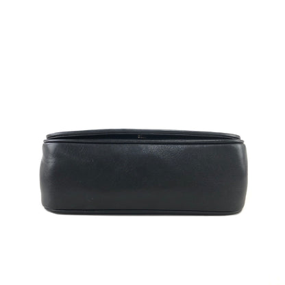 CELINE Triomphe Flap Chain Shoulder Leather Shoulder bag Black Vintage grdgz7