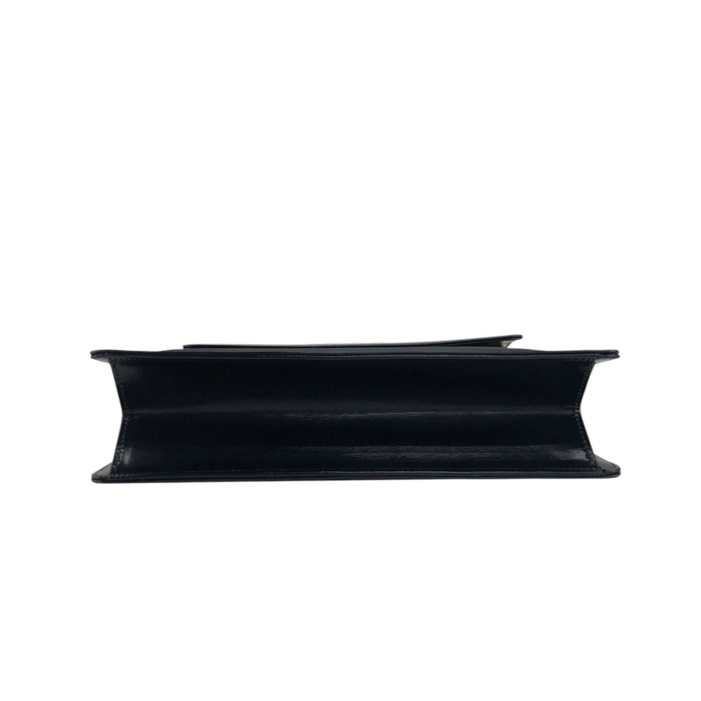 Yves Saint Laurent Logo Shoulder bag Black Vintage stwefg