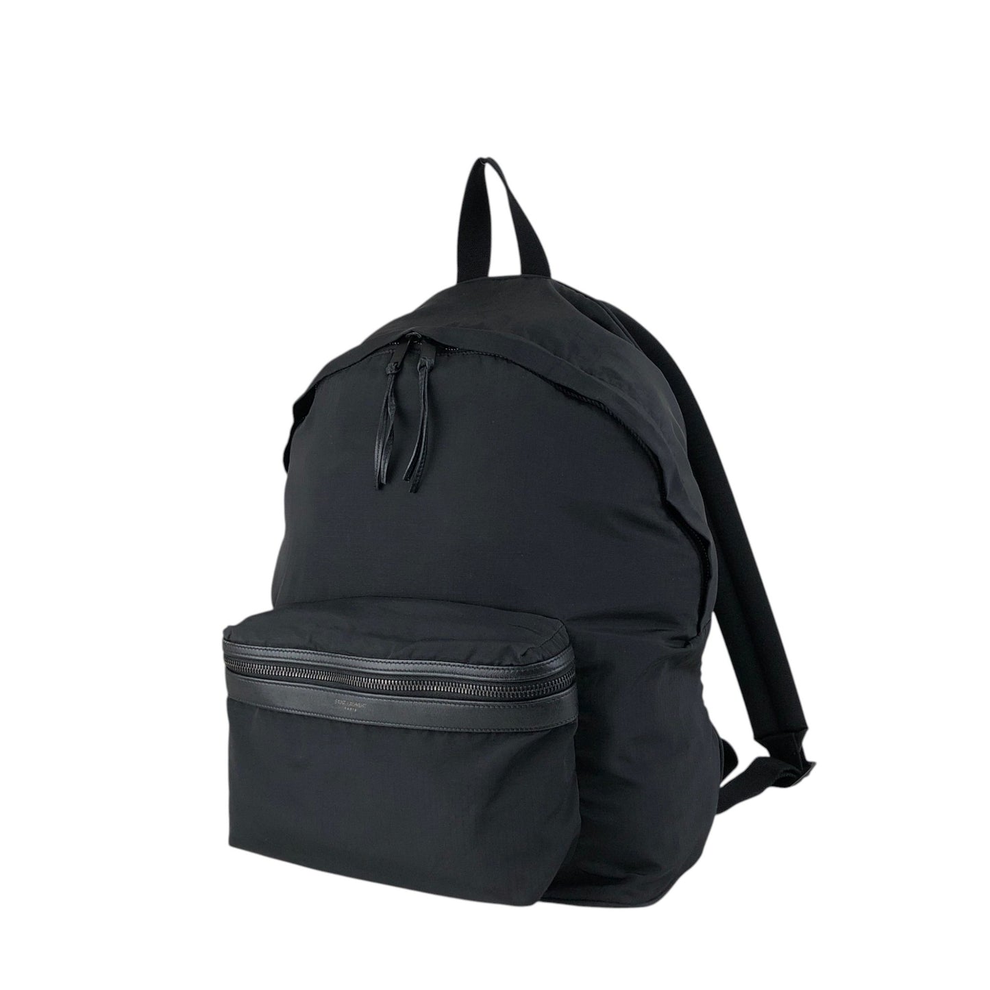Yves Saint Laurent Logo Backpack Black Vintage 7tw3dp