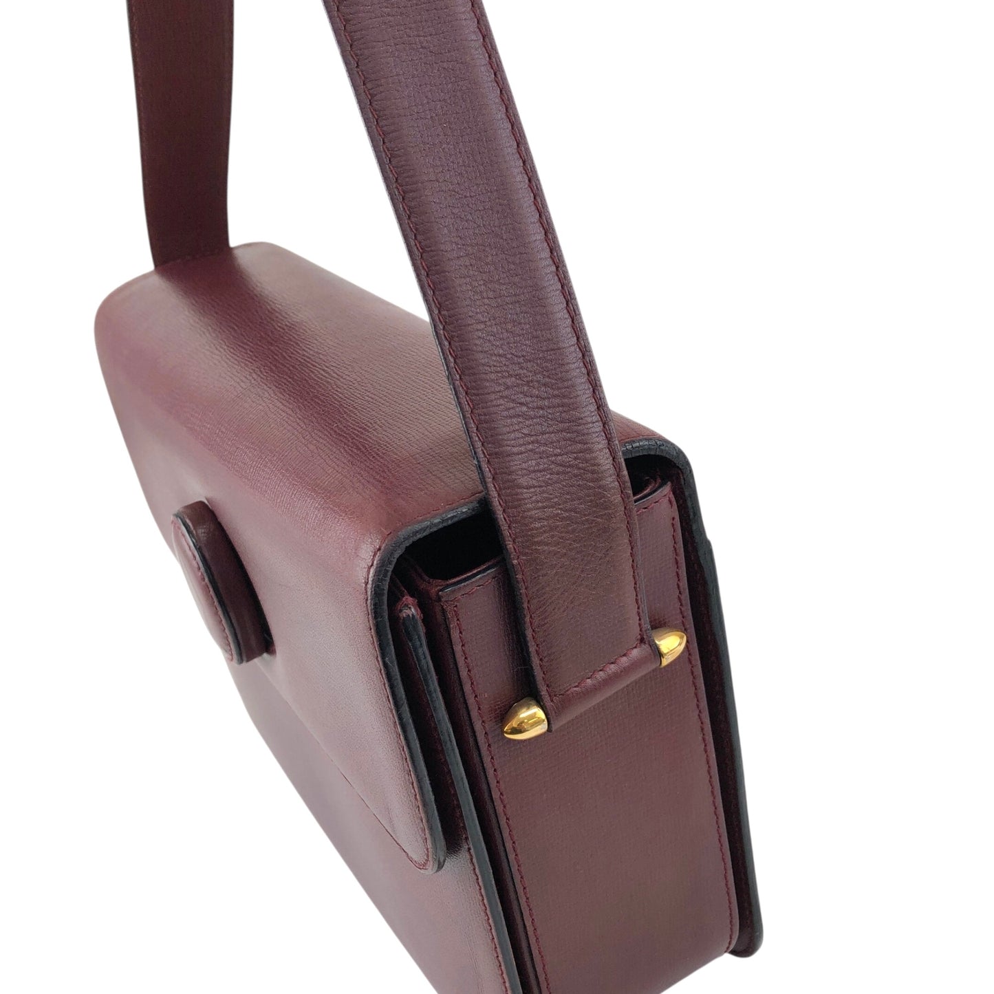 Cartier Turn Lock  Shoulder bag Bordeaux Vintage mjvugd