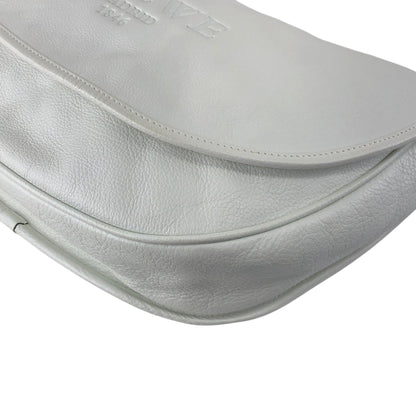 LOEWE Logo Embossed Shoulder bag White Vintage zpjrde