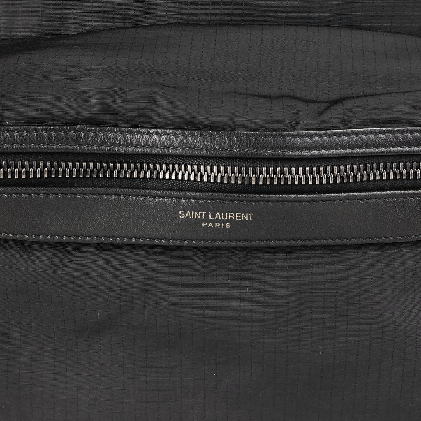 Yves Saint Laurent Logo Backpack Black Vintage 7tw3dp