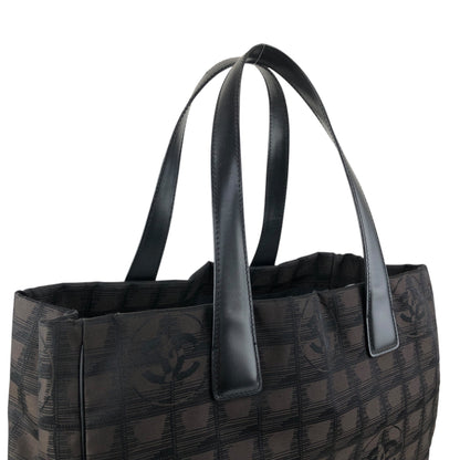 CHANEL New Travel Line Totebag Brown Vintage fxv5jr