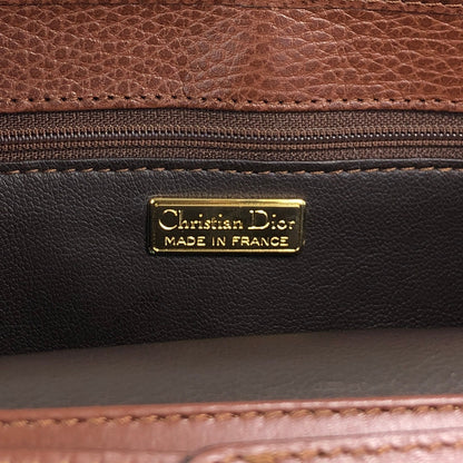 Christian Dior CD Logo Shoulder bag Brown Vintage 2gj5be