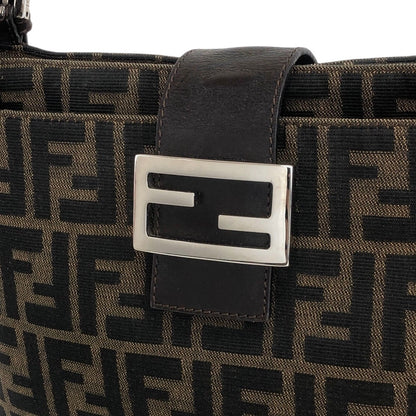 FENDI Zucca Shoulder bag Totebag Brown Vintage 84thni