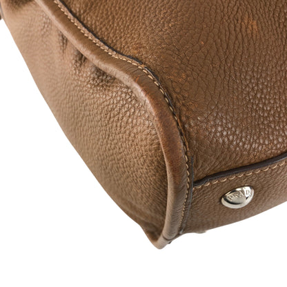 PRADA VITELLO PHENIX Two-way Handbag Shoulder bag Brown BL0805 Vintage 2rpjby