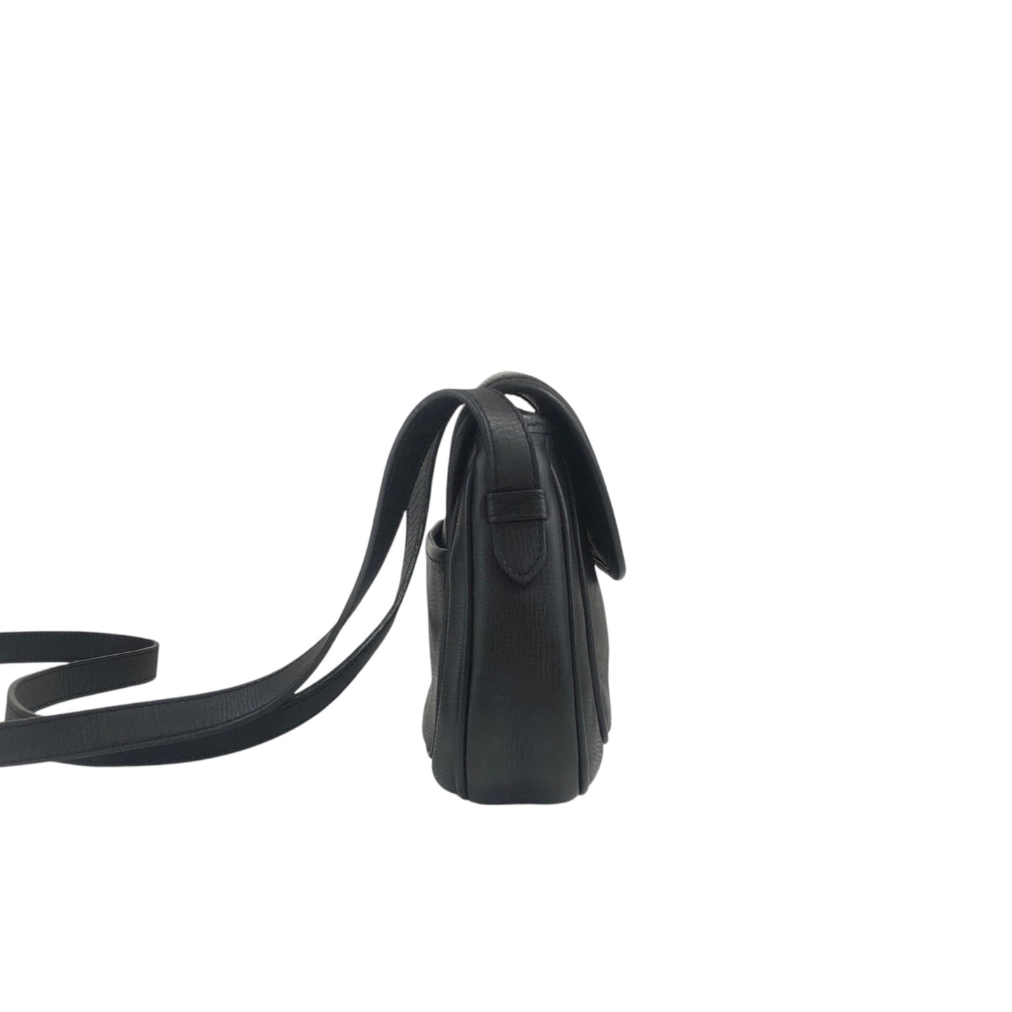 CELINE Gancini Shoulder bag Black Vintage 4xp2cr