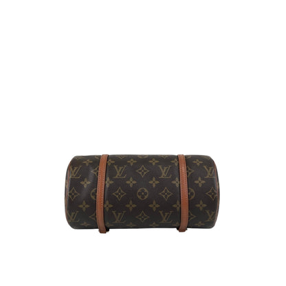 LOUIS VUITTON Monogram Handbag Brown Vintage dwmmh5