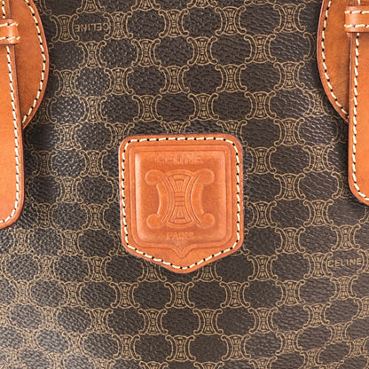 CELINE Macadam Blason Totebag Brown Vintage krmf4c