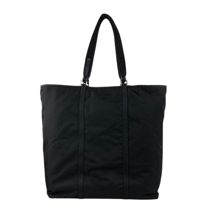PRADA Tessuto Triangle Logo Totebag Black Vintage ehdcz6