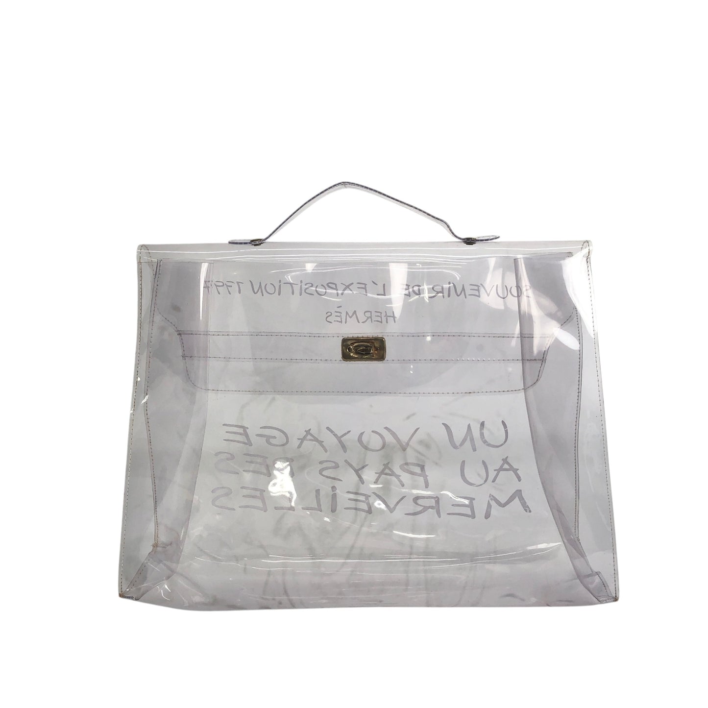 HERMES Handbag Clear Vintage 3a5dab