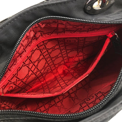 Christian Dior Lady Dior Cannage Nylon Two-way Shoulder bag Black Vintage 2i75ru