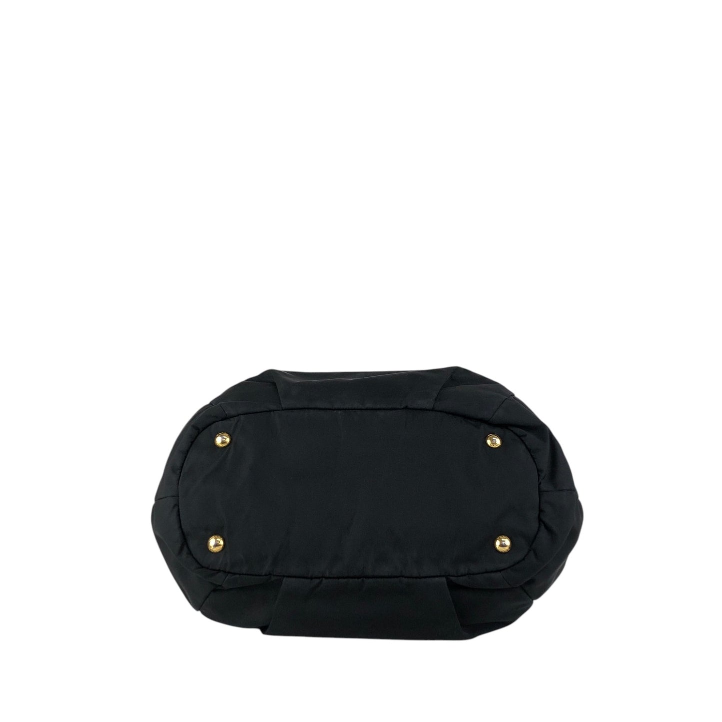 PRADA Tessuto Triangle Logo Two-way Handbag Shoulder bag Black Vintage jwasar