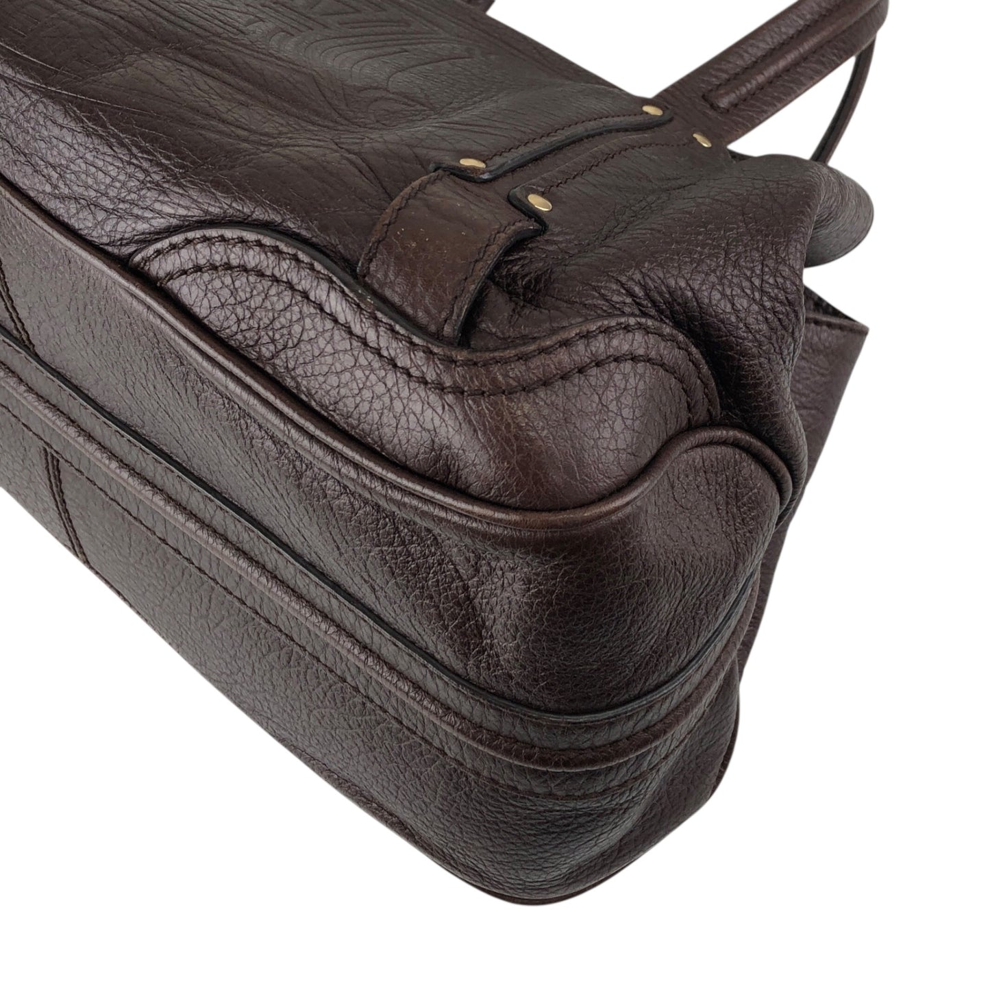 CELINE Blason Totebag Brown Vintage 7dzt2e