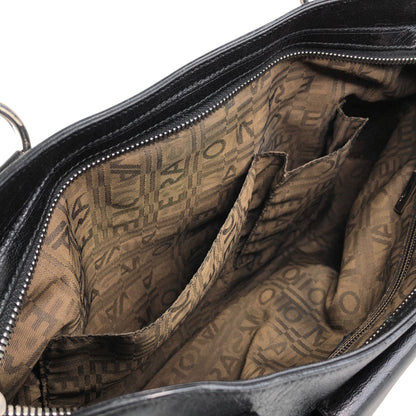 Salvatore Ferragamo Gancini Handbag Black Vintage igucky