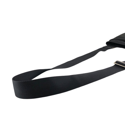 PRADA Tessuto Triangle Logo Shoulder bag Black Vintage ifhbwp