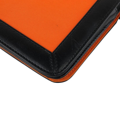 GIVENCHY Logo Shoulder bag Black×Orange Vintage ahpuhk
