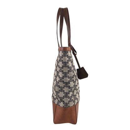 CELINE Triomphe Totebag Brown Vintage 38764j