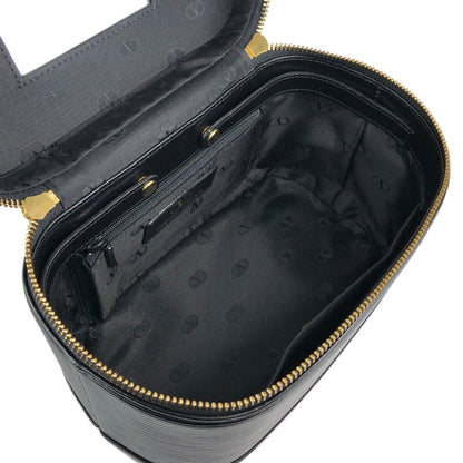 VALENTINO GARAVANI Logo Charm Two-way Handbag Shoulder bag Black Vintage 58zrvp