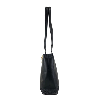 Christian Dior Logo Charm Handbag Totebag Black Vintage jimcsr