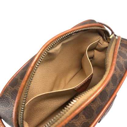 CELINE Macadam Blason Shoulder bag Brown Vintage v2cvc8